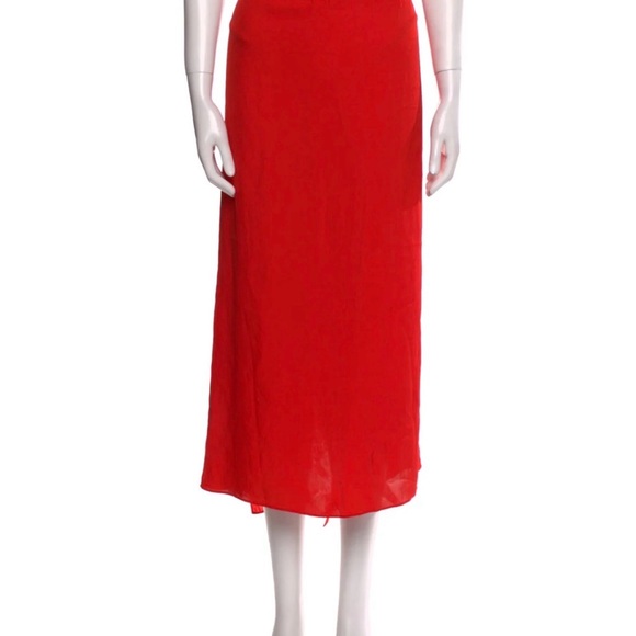 Tibi The Slip Skirt Red - L - Picture 4 of 6